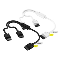 Corsair 海盜船 iCUE LINK 600mm Y型分接線 加長線 黑色白色