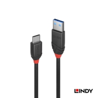 LINDY BLACK系列USB 3.2 GEN2 TYPE-C公 to TYPE-A公 傳輸線