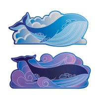 Meletrix 52Hz鯨魚 造型桌墊 M / XXL