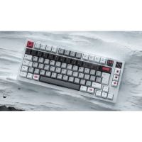 ALOHAKB Auspicious Snow 瑞雪 PBT熱昇華+PC霧透+UV塗層原廠高 主題鍵帽組