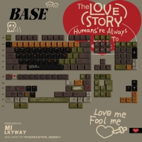 Milkyway  Love Story R2 PBT熱昇華原廠高 主題鍵帽