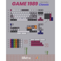 80Retros Game 1989 PBT熱昇華GSA高 主題鍵帽組 英文