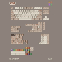 FBB 被迫營業 PBT熱昇華原廠高 184鍵 主題鍵帽組