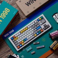 80Retros Win 1998 PBT熱昇華鍵帽組 原廠高 英文