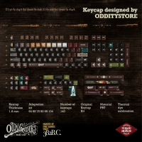 Oddity Store 奧利凡德魔仗店 PBT熱昇華原廠高 主題鍵帽組