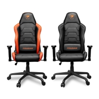 Cougar ARMOR AIR電競椅 全黑 黑橘