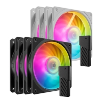 CoolerMaster Mobius 120P ARGB 12公分 三風扇 黑色白色