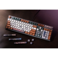 Ducky One 2 RGB 108鍵 100% 進擊的巨人 機械式鍵盤套組 茶軸英文