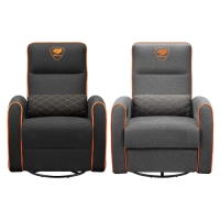 Cougar 美洲獅 Fidom可旋轉搖椅沙發 黑橘灰橘