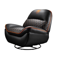 Cougar 美洲獅 Overlord胖胖旋轉沙發 黑橘色