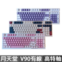 KBParadise 月天堂系列 V90 機械式鍵盤 有線RGB 中文英文 高特軸 Earth地球Uranus天王星Venus金星