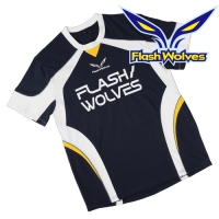 Flash Wolves 閃電狼 2025反光滾邊落肩戰隊上衣