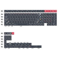 Keychron Cherry鍵帽組 五面熱昇華 PBT 宇宙銀河 英文 140鍵