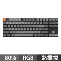 Keychron K1 Max 80% 矮軸無線三模機械式鍵盤 RGB 紅軸 茶軸 中文