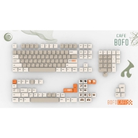 Vividkey 霓鍵坊 Bofo咖啡鍵帽 PBT/ABS熱昇華原廠高 157鍵 英文
