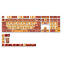 歐希德 喵喵快餐鍵帽 PBT/PC 二色成型/熱昇華MOG高 125鍵 英文