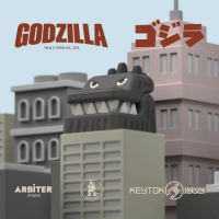 Keytok 黑色經典哥吉拉 樹脂鍵帽