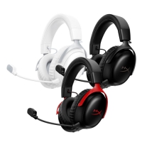 HyperX Cloud III S Wireless 颶風3 S 無線耳機麥克風 黑色 黑紅色 白色