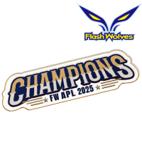 Flash Wolves 閃電狼 APL 2025 奪冠紀念布章