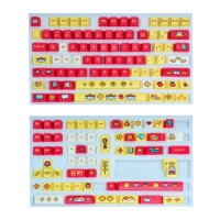 火炎森美 招財像素小寶 PBT熱昇華原廠高 140鍵 英文