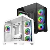 CoolerMaster Elite 681 機殼 全景鋼化玻璃 黑色白色