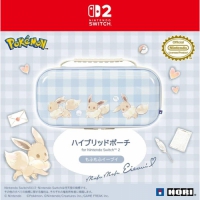 HORI Switch2/NS2 伊布 EVA 輕薄硬殼主機保護包 毛茸茸伊布