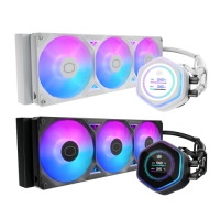 CoolerMaster MasterLiquid 360 Atmos II LCD ARGB水冷散熱器 黑色 白色
