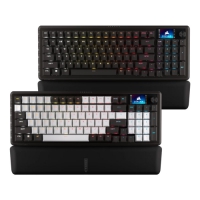 Corsair 海盜船 VANGUARD 海鋒 LCD RGB 機械式鍵盤 MLX軸 黑色/黑白色中文英文