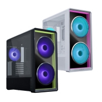 LIANLI 聯力 LANCOOL 217 INF 無限鏡面板玻璃透側機殼 黑色白色