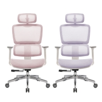 i-Rocks 艾芮克 T07SE 人體工學椅 棉糖粉 芋泥紫