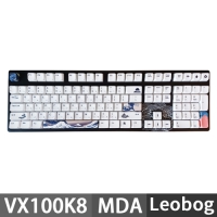 KBParadise VX100K8 100%機械式鍵盤 有線RGB 中文英文 Leobog軸 VX100K8MDA