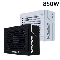 LIANLI 聯力 SP系列 850W 全模組電源供應器SP0850P 白金牌 黑色/白色