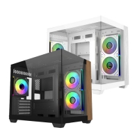 CoolerMaster Elite 481 機殼 全景鋼化玻璃 黑色白色