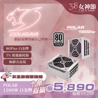 Cougar POLAR 1200 白金牌 1200W 電源供應器