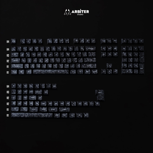 Arbiter Studio 碳纖維紋理鍵帽組156鍵 英文
