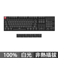 Keychron K10 第二代 100% QMK無線機械式鍵盤 白光 紅軸 茶軸 香蕉軸 英文 (非熱插拔)