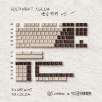 Keytok 晚安可可GOOD NIGHT COCOA 五面熱昇華 PBT鍵帽組 Cherry高(原廠高) 131鍵