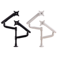 COFO 無重力雙螢幕懸臂支架 Eda上下臂螢幕架 螢幕支架 黑色白色