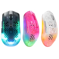 SteelSeries Aerox 3 Gen 2 Wireless RGB光學滑鼠 黑色白色桃紅色