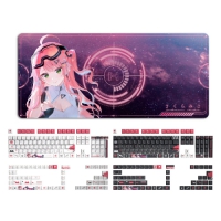 HYTE Sakura Miko 櫻巫女 PBT熱昇華原廠高157鍵 鍵帽組+滑鼠墊 聯名限量版 hololive