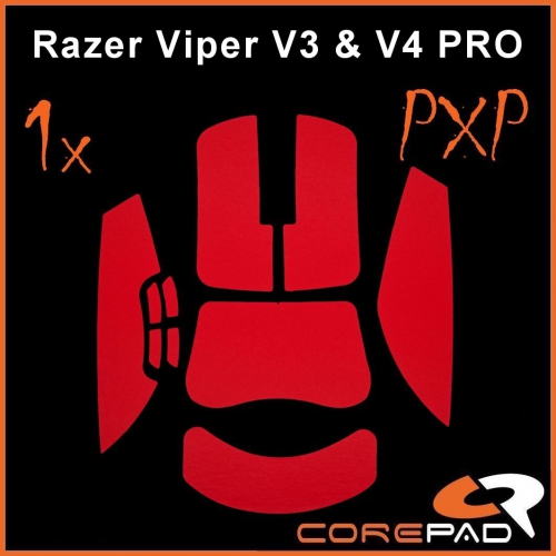 Corepad PXP Grips Razer Viper V3 V4 PRO red 01