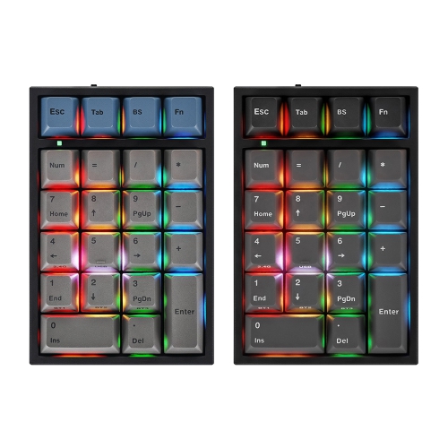 Leopold FC220TP 三模數字鍵盤 RGB 藍灰/黑灰