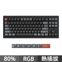 Keychron V3 Ultra 80% 8K三模機械鍵盤RGB 紅軸 香蕉軸 中文 (熱插拔)
