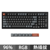 Keychron V5 Ultra 96% 8K三模機械鍵盤RGB 紅軸 香蕉軸 中文 (熱插拔)