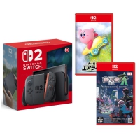 Nintendo 任天堂Switch 2遊戲主機台灣公司貨+NS2卡比的馭天飛行者+NS2寶可夢傳說Z-A中文版