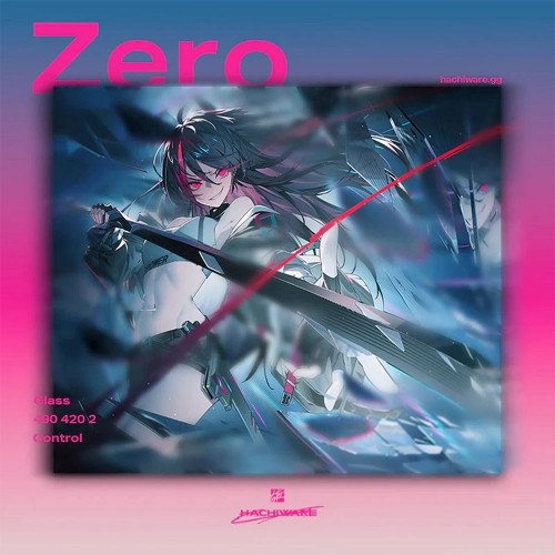Arbiter Studio x Hachiware Zero 控制型玻璃滑鼠墊