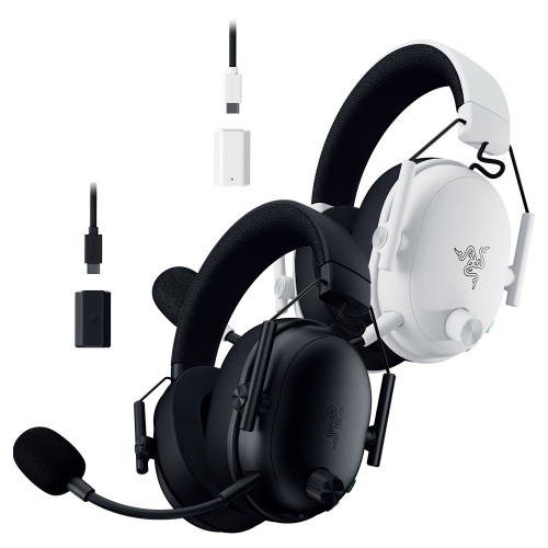 Razer 雷蛇 BlackShark V3 黑鯊無線耳機麥克風 黑色白色