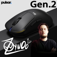 Pulsar ZywOo Gen.2 聯名款無線滑鼠 黑色(Size1/Size2)