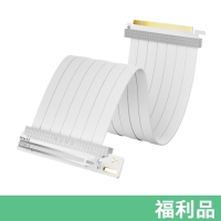 【福利品】TRYX 創氪星系 STRING PCIE 5.0顯卡鍍金線200mm 顯卡排線/延長線 白色