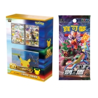 PTCG寶可夢集換式卡牌遊戲 超級進化 30th CELEBRATION 30週年頂級牌組組合 太陽伊布・月亮伊布+劍&盾擴充包SET B